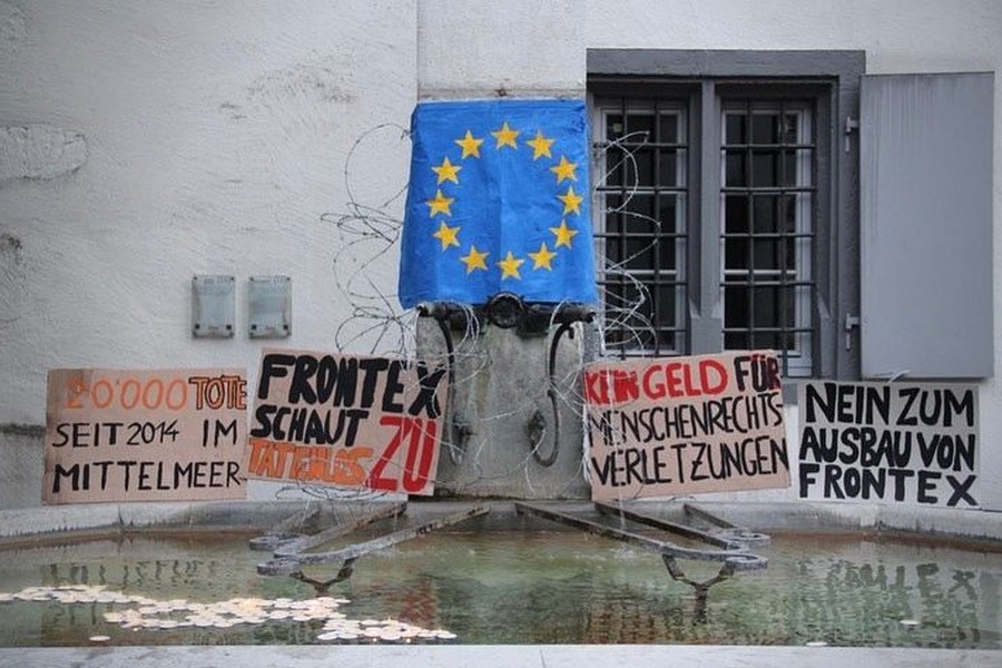 JUSO Baselland setzt Zeichen gegen Frontex